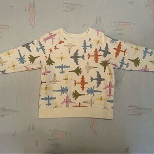 Piccolina Airplane Print Sweatshirt - Size 3T